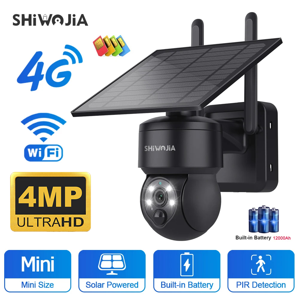 Home Security Outdoor Camera System - SHIWOJIA WIFI Không Dây PTZ Năng