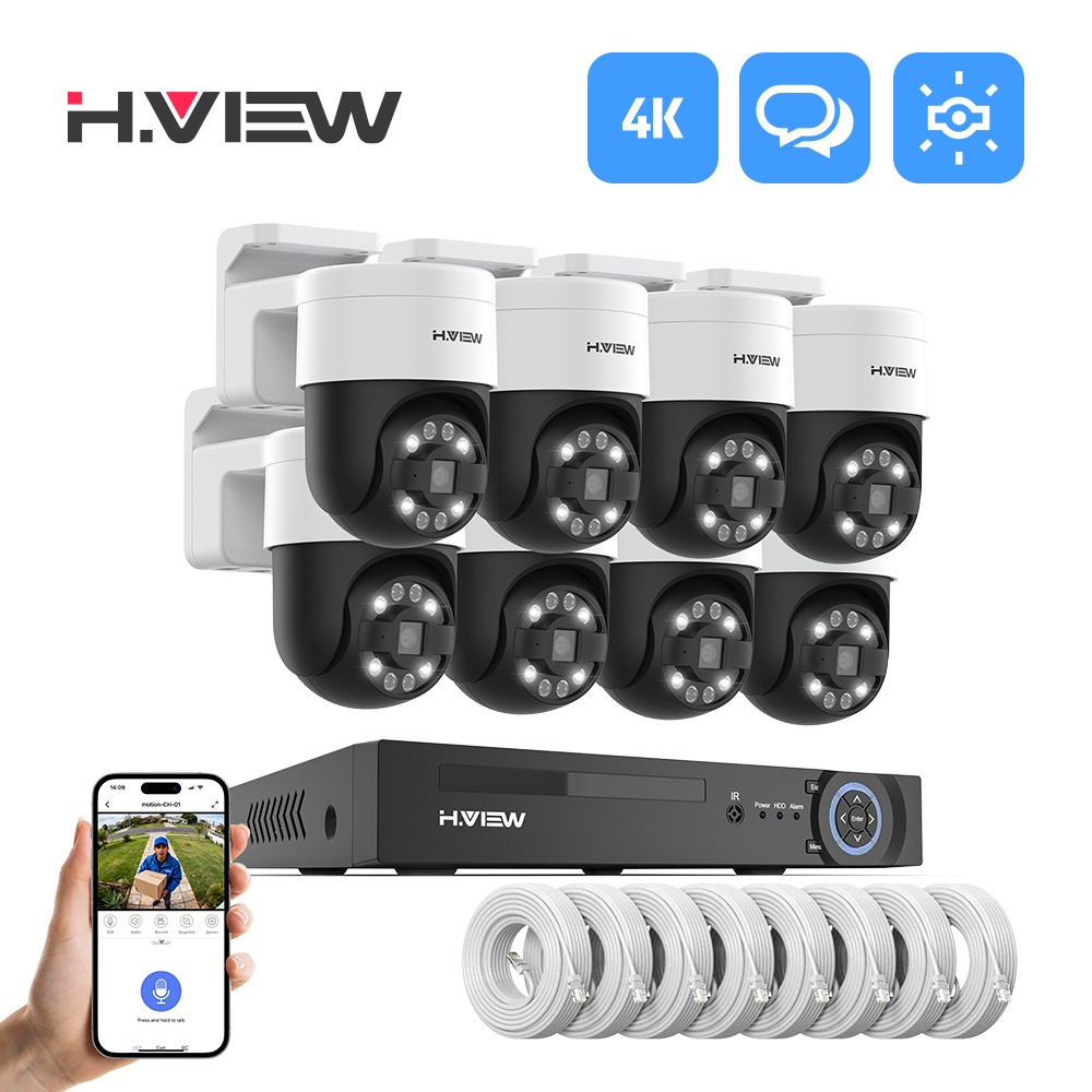 Home Security Camera System - H.view 8Ch 5MP Cctv An Ninh