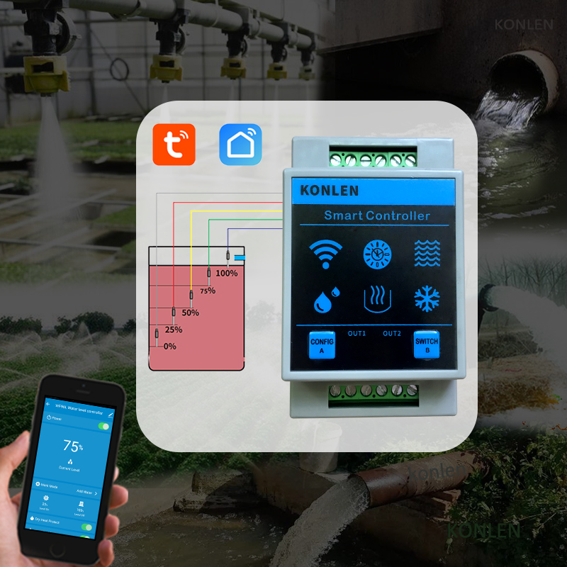 KONLEN Tuya Water Level Sensor - đánh giá và giá Home Security Gadgets