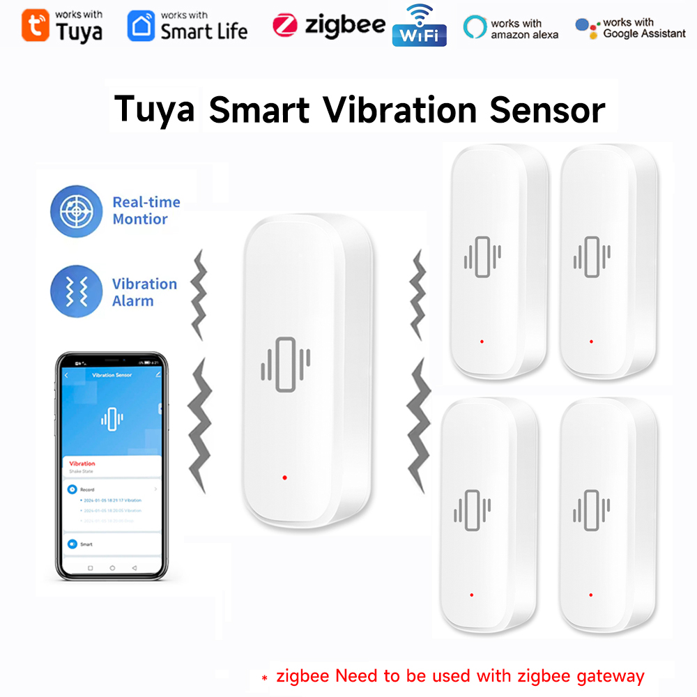 Tuya WiFi Zigbee Smart Vibrati - đánh giá và giá Home Security App