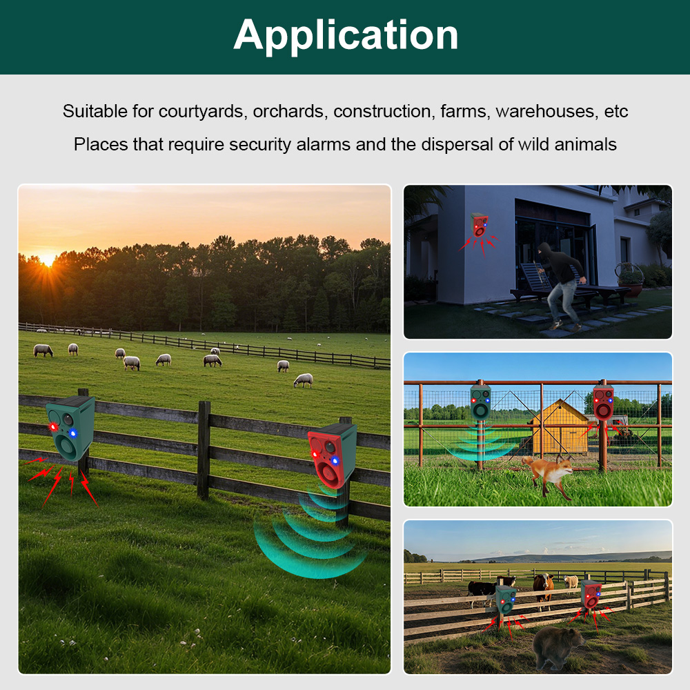 Solar Motion Sensor Animal Rep - đánh giá và giá Barking Dog Alarm