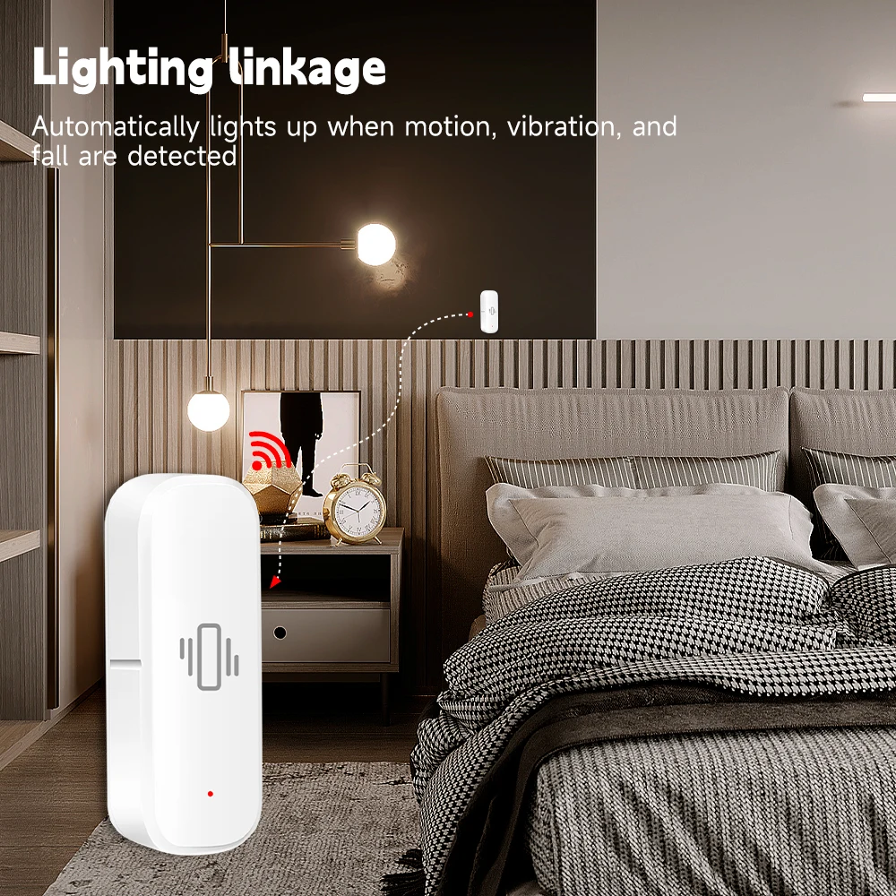 WiFi/Zigbee Smart Vibration Se - đánh giá và giá Home Security App