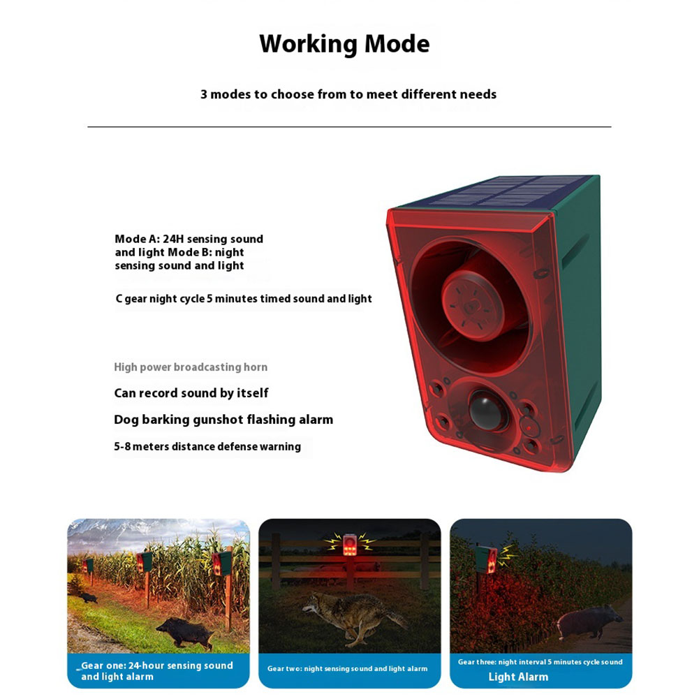 Solar Outdoor Motion Sensor Al - đánh giá và giá Barking Dog Alarm