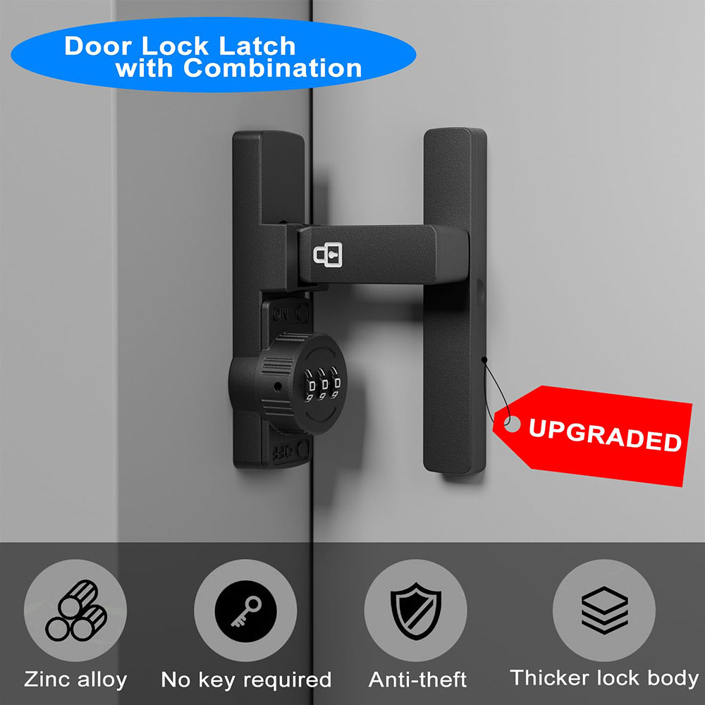 Security Barn Door Lock 3-Digi - đánh giá và giá Home Security Door