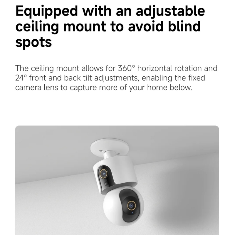 Xiaomi Smart Camera C500 Dual  - đánh giá và giá Home Security Camera Xiaomi Mi 360