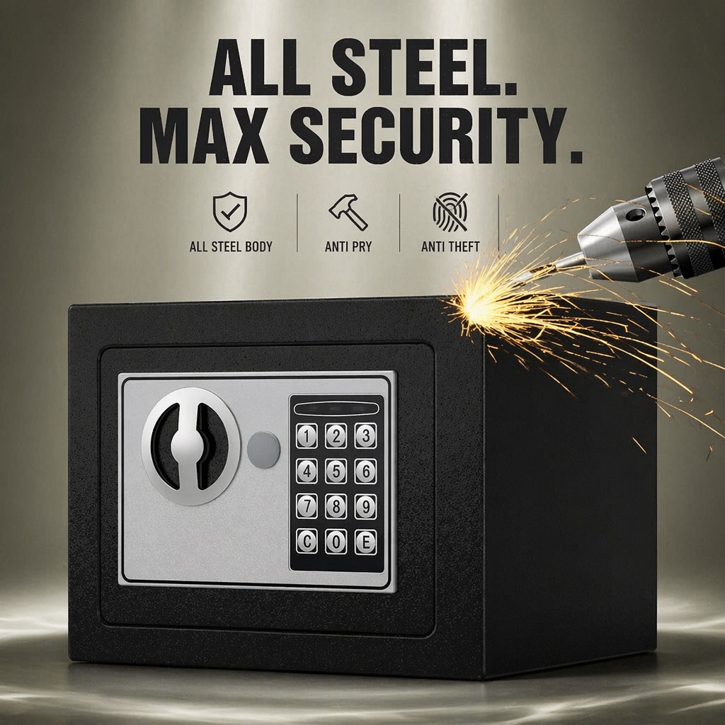 All Steel Electronic Digital K - đánh giá và giá Home Security Safe