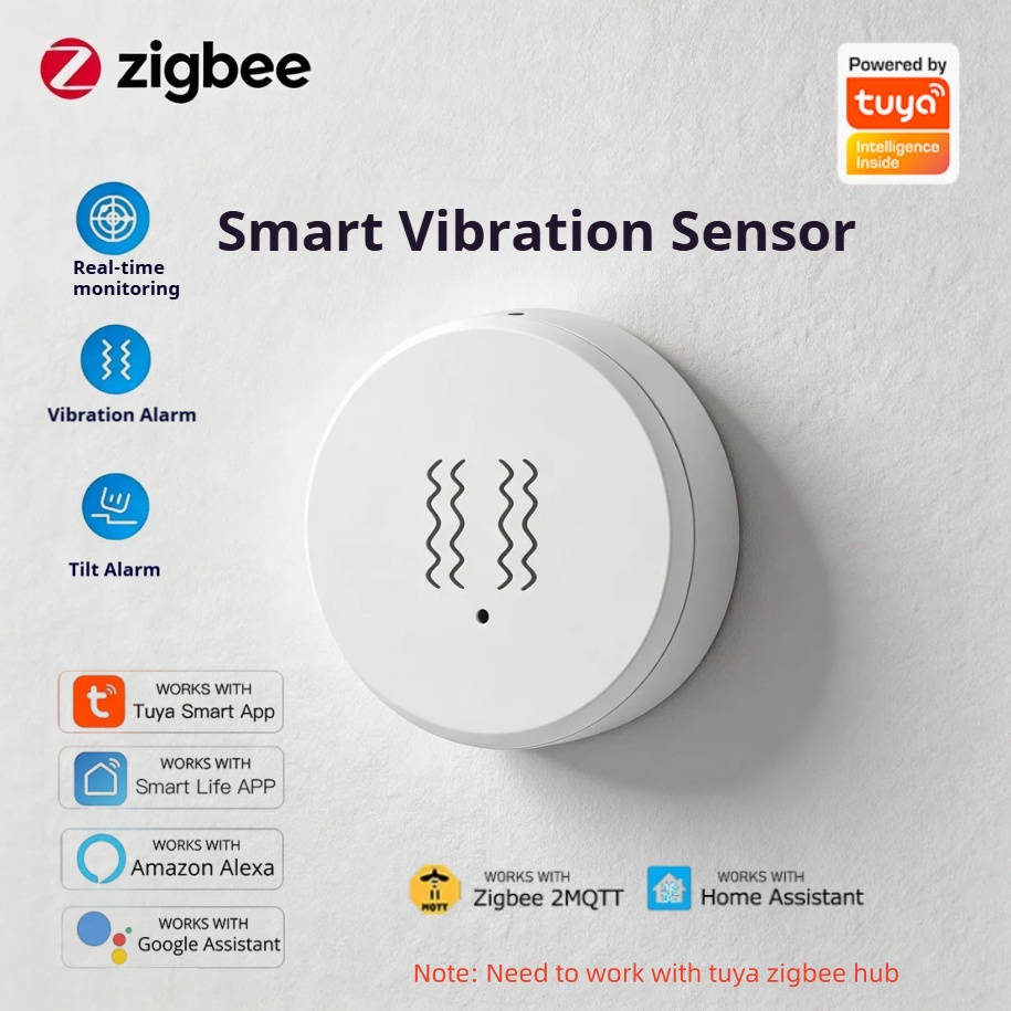 Tuya Zigbee Smart Vibration Se - đánh giá và giá Home Security App