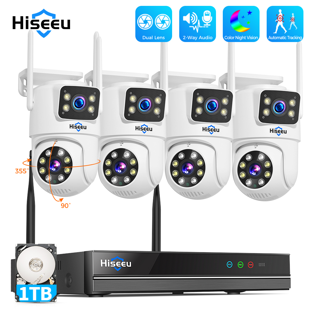 Hiseeu 6MP WiFi Dual Lens Came - đánh giá và giá Home Security Camera System