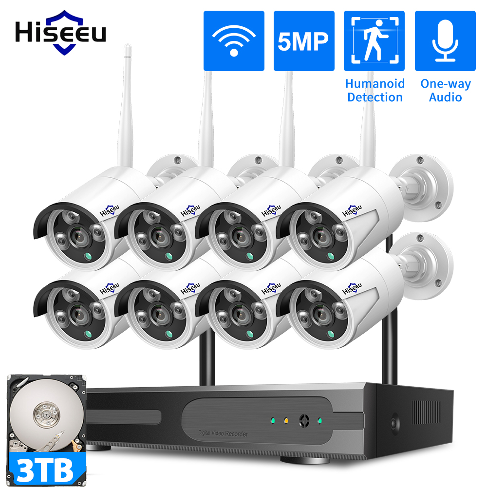 Hiseeu 3/5/8MP WiFi CCTV Camer - đánh giá và giá Home Security Camera System