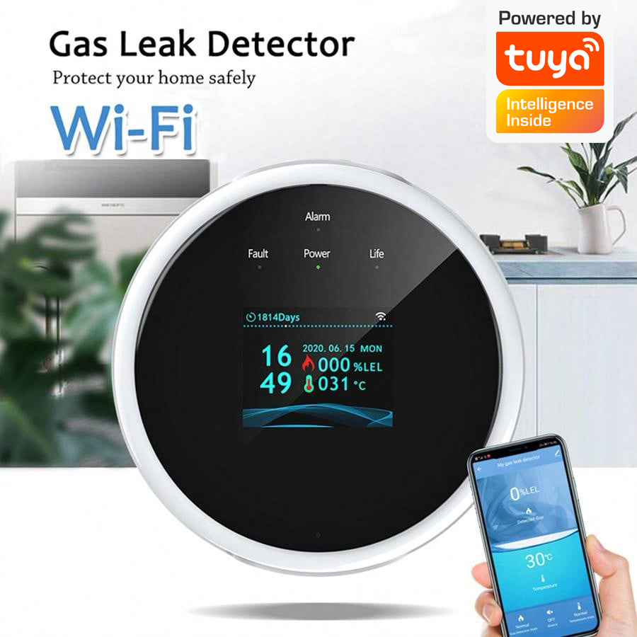 2.4G WiFi Gas Alarm Sensor Com - đánh giá và giá Home Security Gadgets