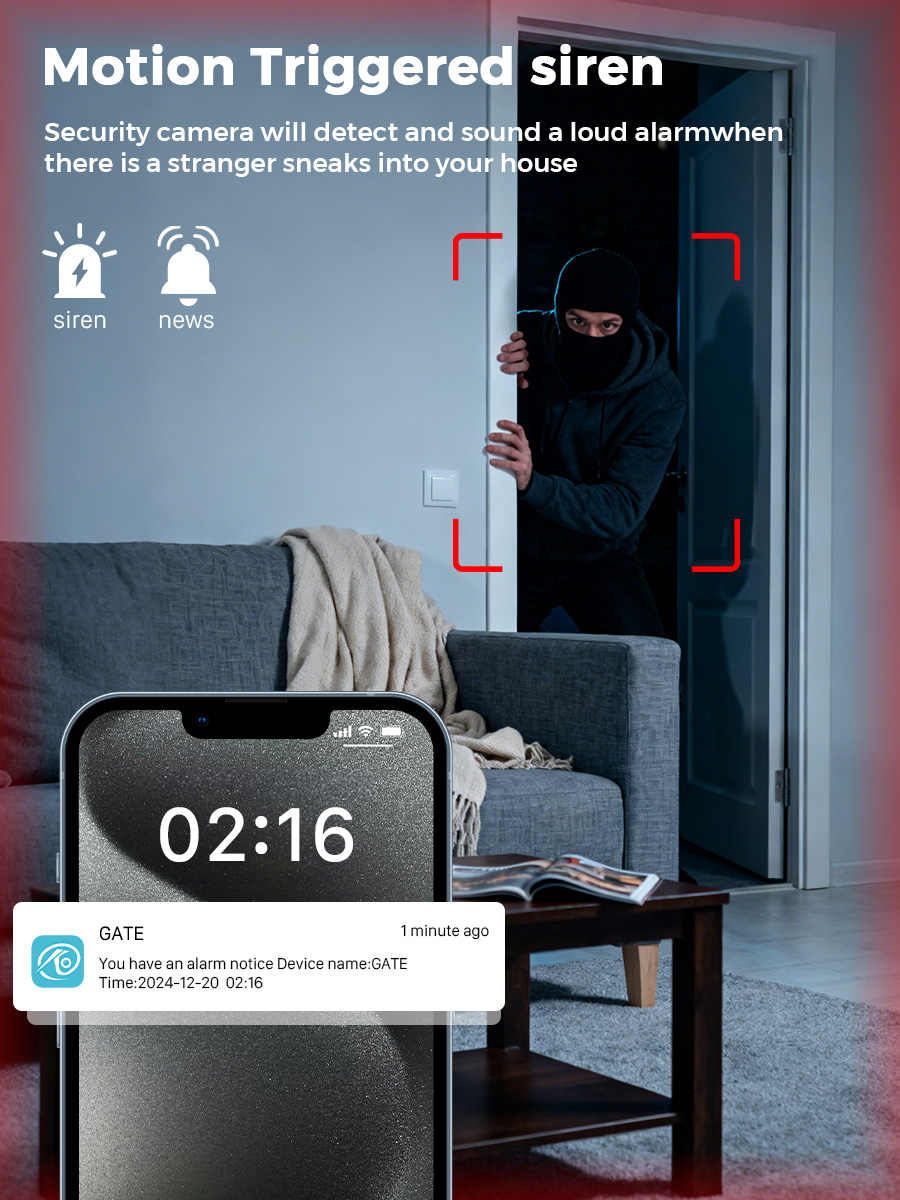 Smart Home 5MP IP Camera WiFi  - đánh giá và giá Home Security Cameras Outdoor