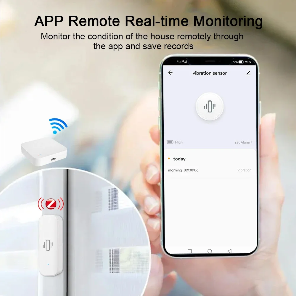 Tuya WiFi/Zigbee Smart Vibrati - đánh giá và giá Home Security App
