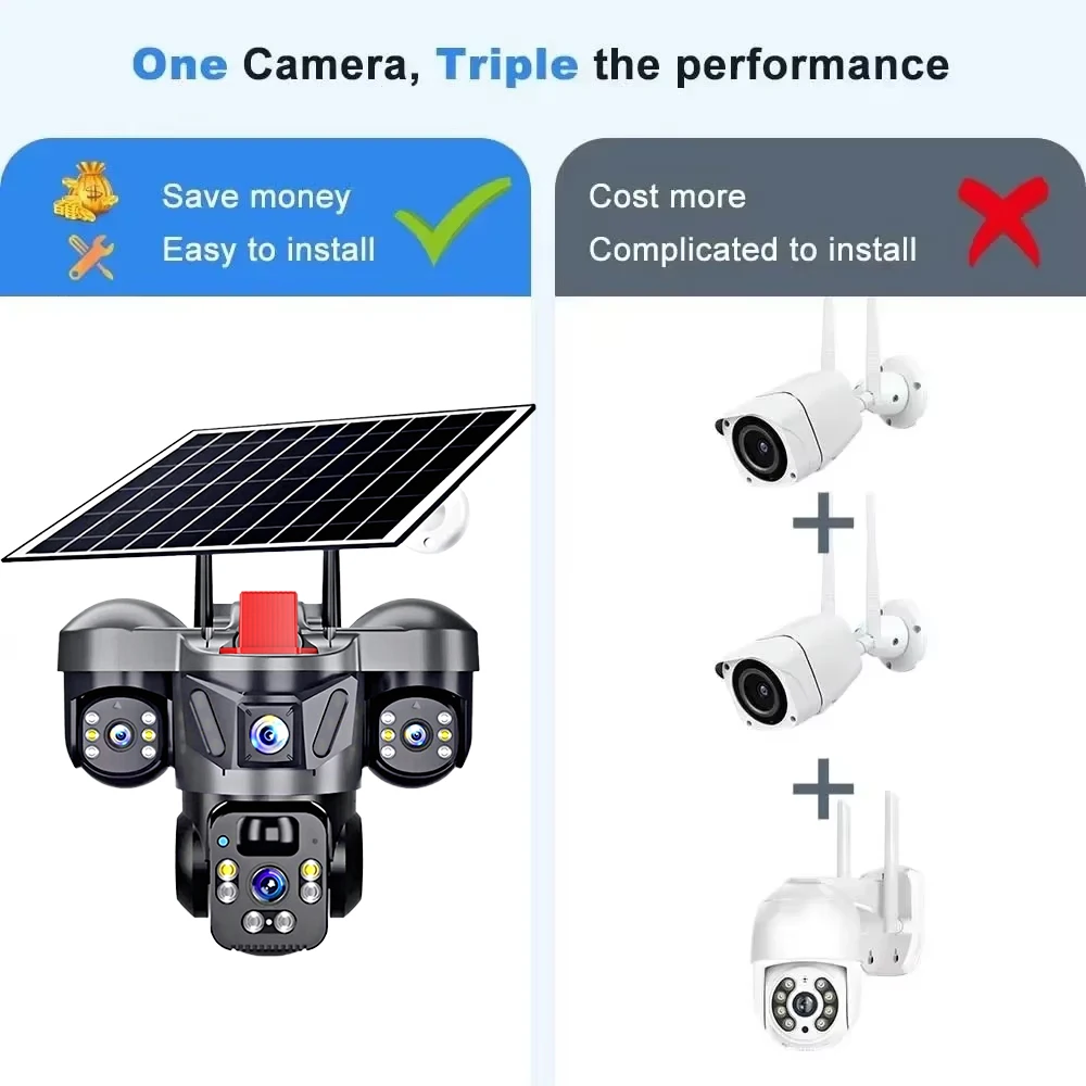 KERUI Outdoor PTZ 6MP 4G SIM W - đánh giá và giá Home Security Outdoor Camera System