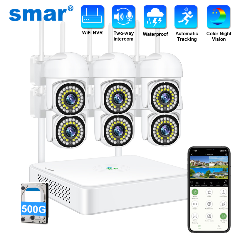Smar 3MP Wireless CCTV Securit - đánh giá và giá Home Security Camera System